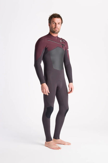 C-Skins NuWave ReWired 4/3mm Men's Chest Zip Wetsuit 2025 - Meteor/Meteor X/Rust X