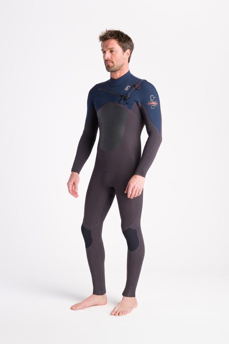 C-Skins NuWave ReWired 5/4mm Mens GBS Chest Zip Winter Wetsuit 2026 - Meteor X / Bluestone X