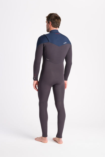 C-Skins NuWave ReWired 5/4mm Mens GBS Chest Zip Winter Wetsuit 2026 - Meteor X / Bluestone X