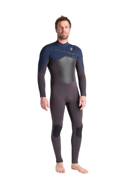 C-Skins NuWave ReWired 5/4mm Mens GBS Chest Zip Winter Wetsuit 2026 - Meteor X / Bluestone X