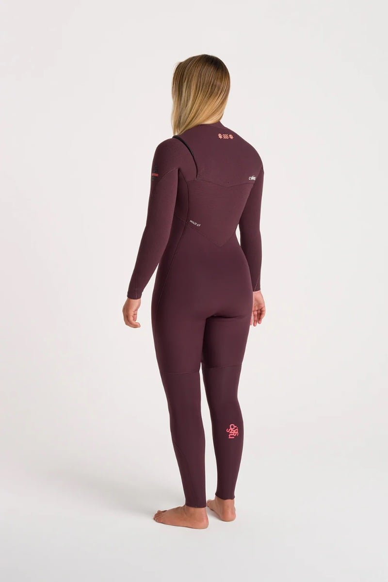 C-Skins NuWave ReWired 4/3mm Womens GBS Chest Zip Wetsuit 2025 - Rust