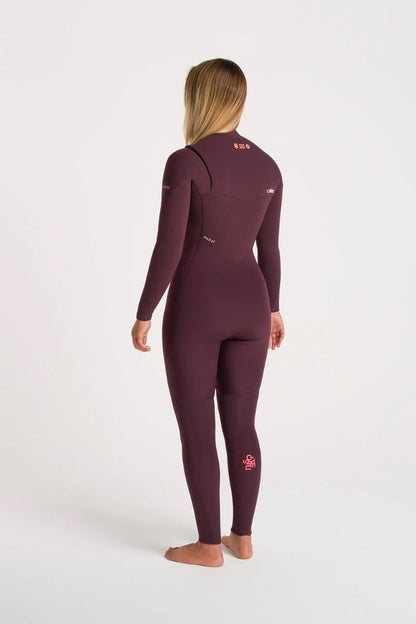C-Skins NuWave ReWired 4/3mm Womens GBS Chest Zip Wetsuit 2025 - Rust