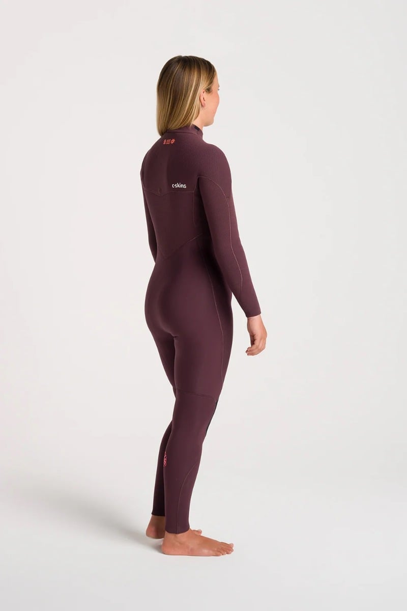 C-Skins NuWave ReWired 4/3mm Womens GBS Chest Zip Wetsuit 2025 - Rust