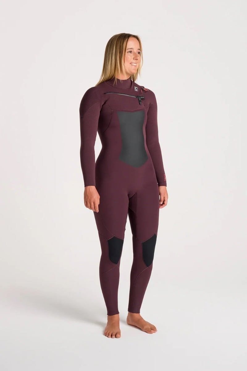 C-Skins NuWave ReWired 4/3mm Womens GBS Chest Zip Wetsuit 2025 - Rust