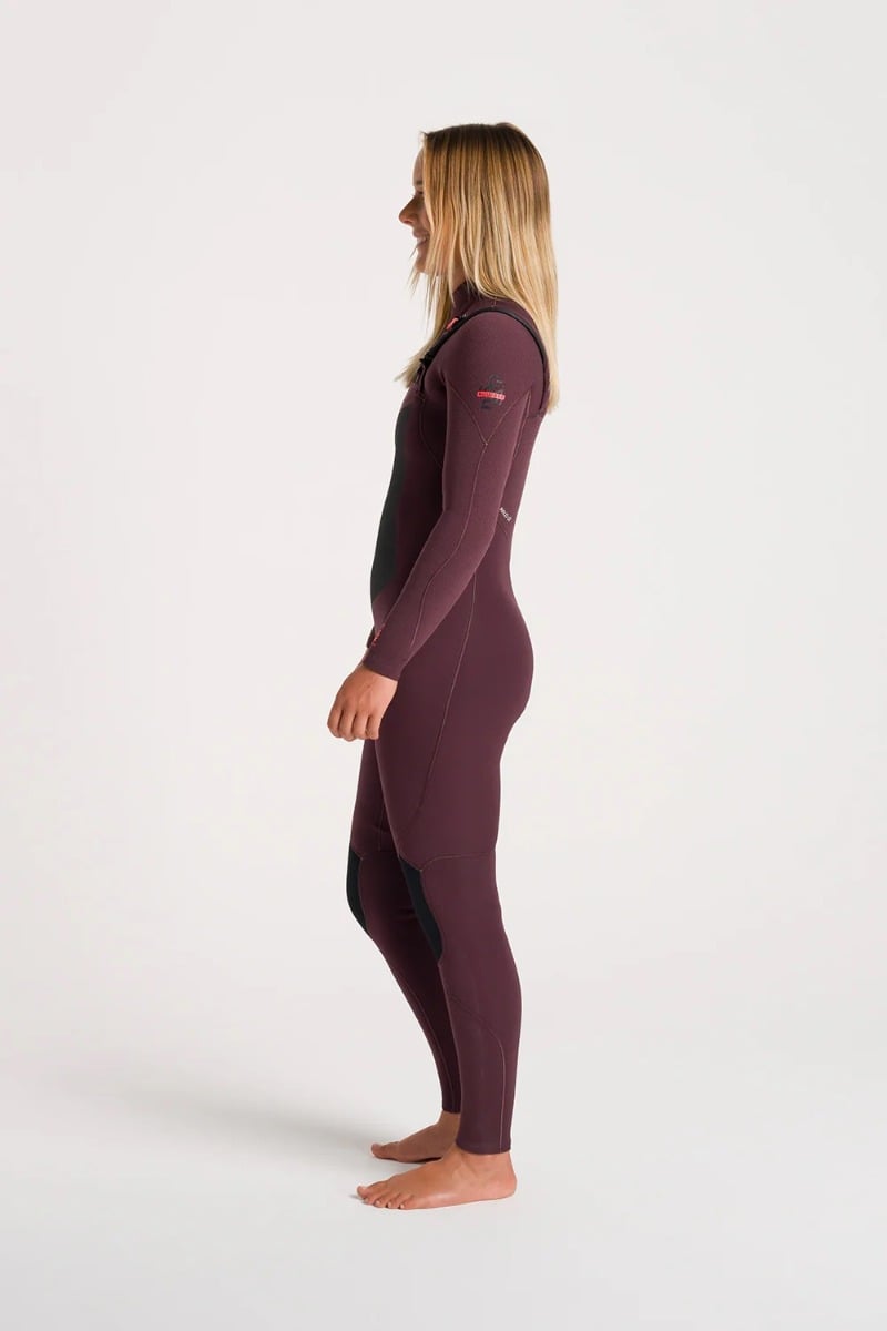 C-Skins NuWave ReWired 4/3mm Womens GBS Chest Zip Wetsuit 2025 - Rust