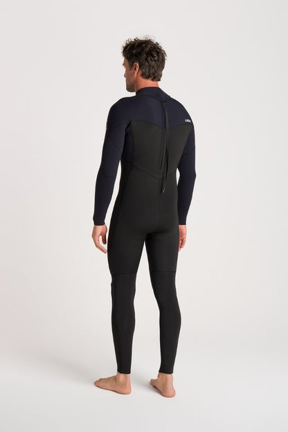 C-Skins NuWave Session 3/2mm Mens GBS Back Zip Wetsuit 2026 - Black / Warm Red