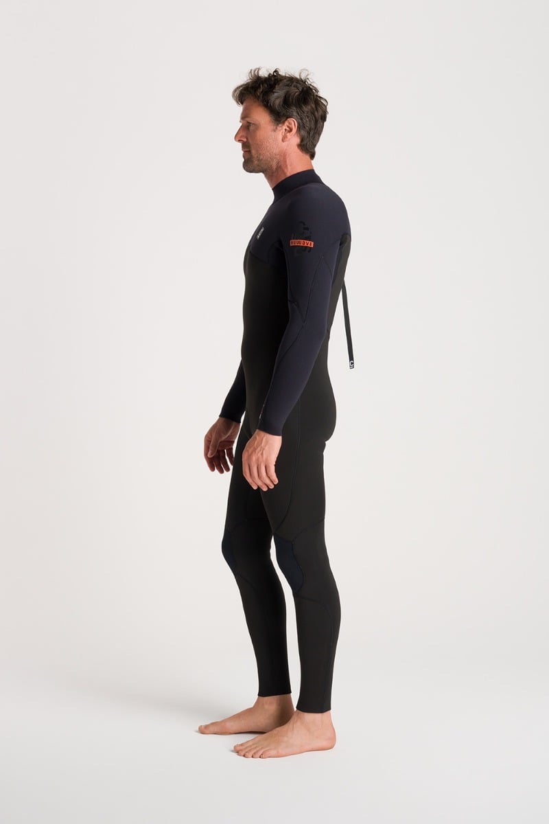 C-Skins NuWave Session 3/2mm Mens GBS Back Zip Wetsuit 2026 - Black / Warm Red