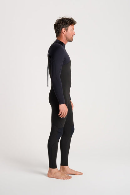 C-Skins NuWave Session 3/2mm Mens GBS Back Zip Wetsuit 2026 - Black / Warm Red