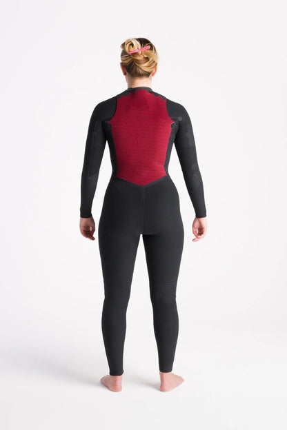 C-Skins NuWave Solace 5/4/3mm Women's Chest Zip Wetsuit - Black / Bluestone / Cool Green