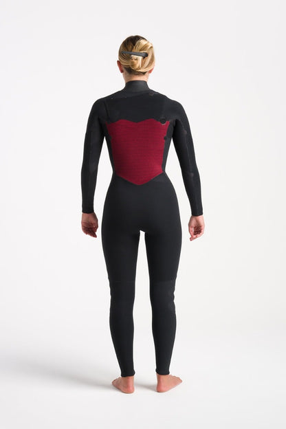 C-Skins NuWave Solace 4/3mm Women's GBS Chest Zip Wetsuit 2025 - Bluestone / Bluestone X