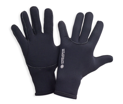Outdoor Adventure 3mm Wetsuit Gloves - Black - Full View
