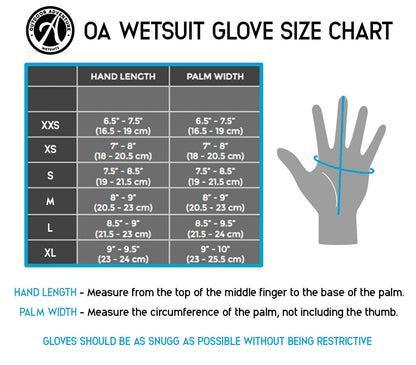 Outdoor Adventure 3mm Wetsuit Gloves - Black