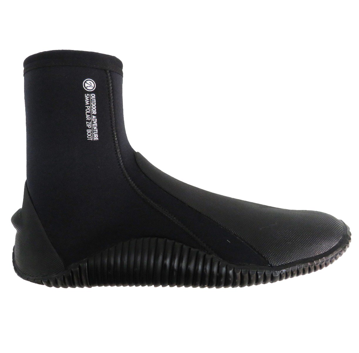 Outdoor Adventure 5mm Zipped Wetsuit Boots - Black
