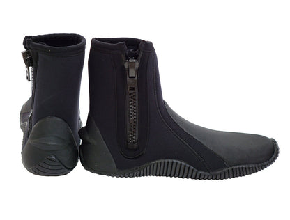 Outdoor Adventure 5mm Zipped Wetsuit Boots - Black