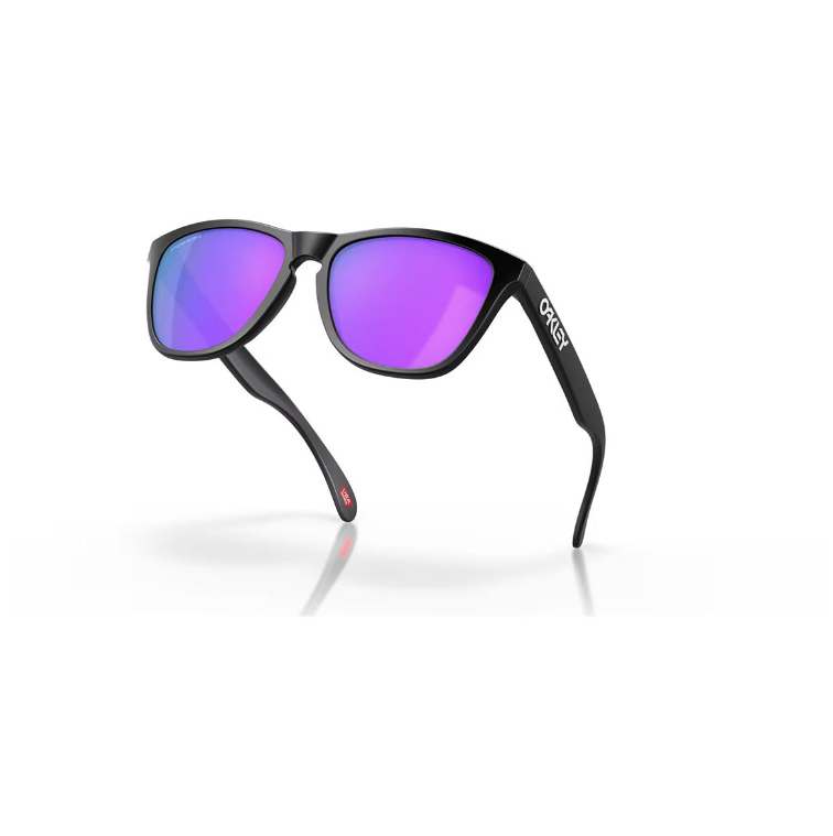 Oakley Frogskins Unisex Sunglasses - Matte Black/Prizm Violet