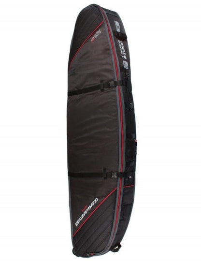 Ocean and Earth Quad Wheel Shortboard Board Cover - Black - Full View