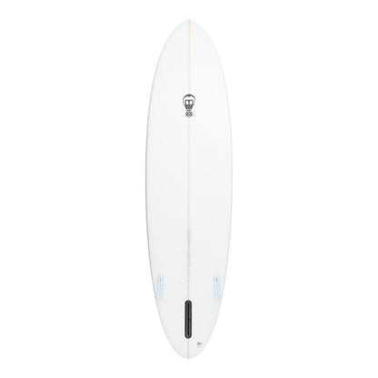 Mark Phipps One Bad Egg Mini Mal Surfboard - White