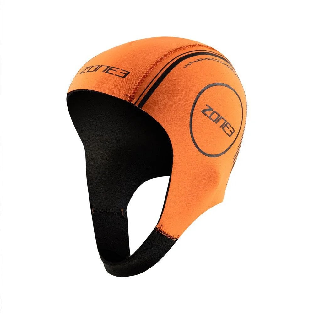 Zone3 Neoprene Swim Cap - HI VIS Orange