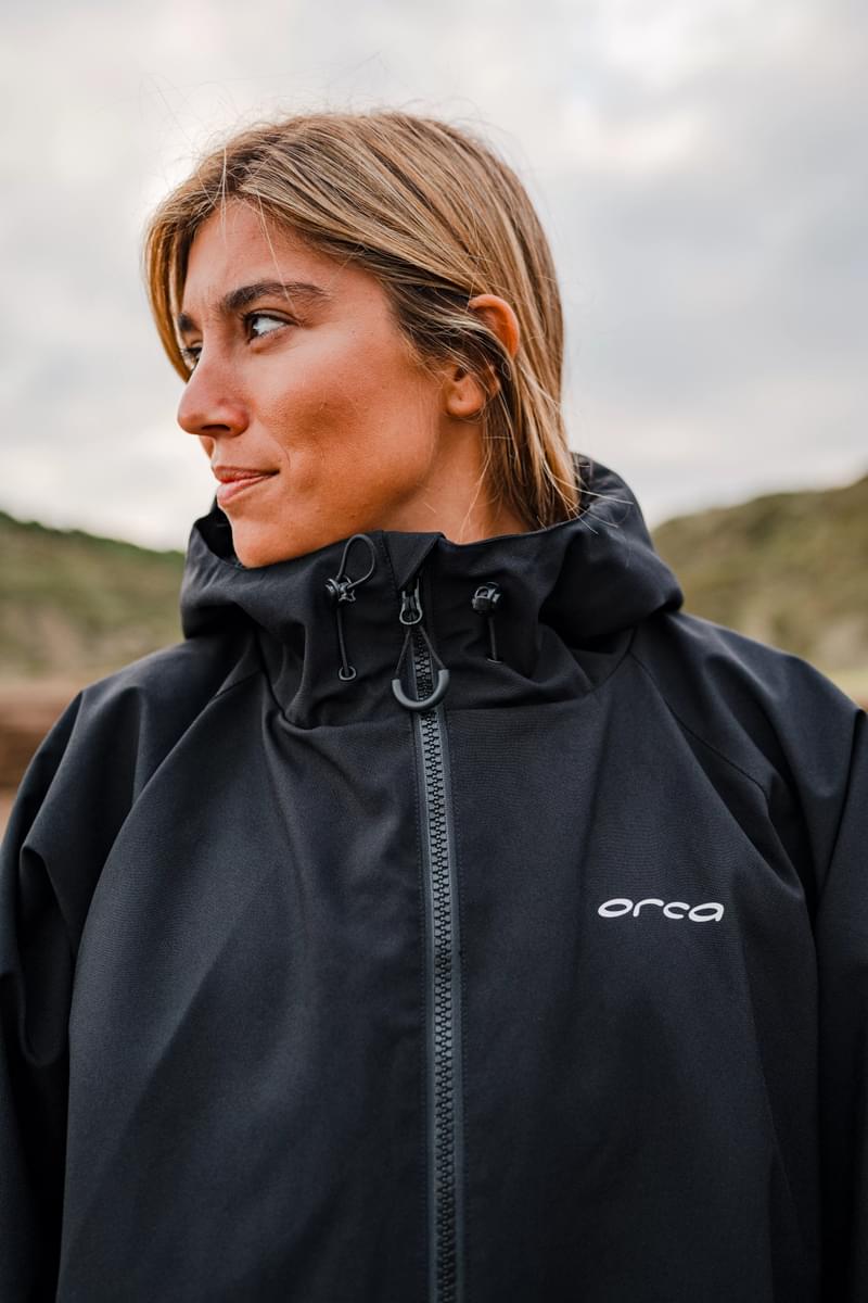 Orca Thermal Parka Changing Robe - Black