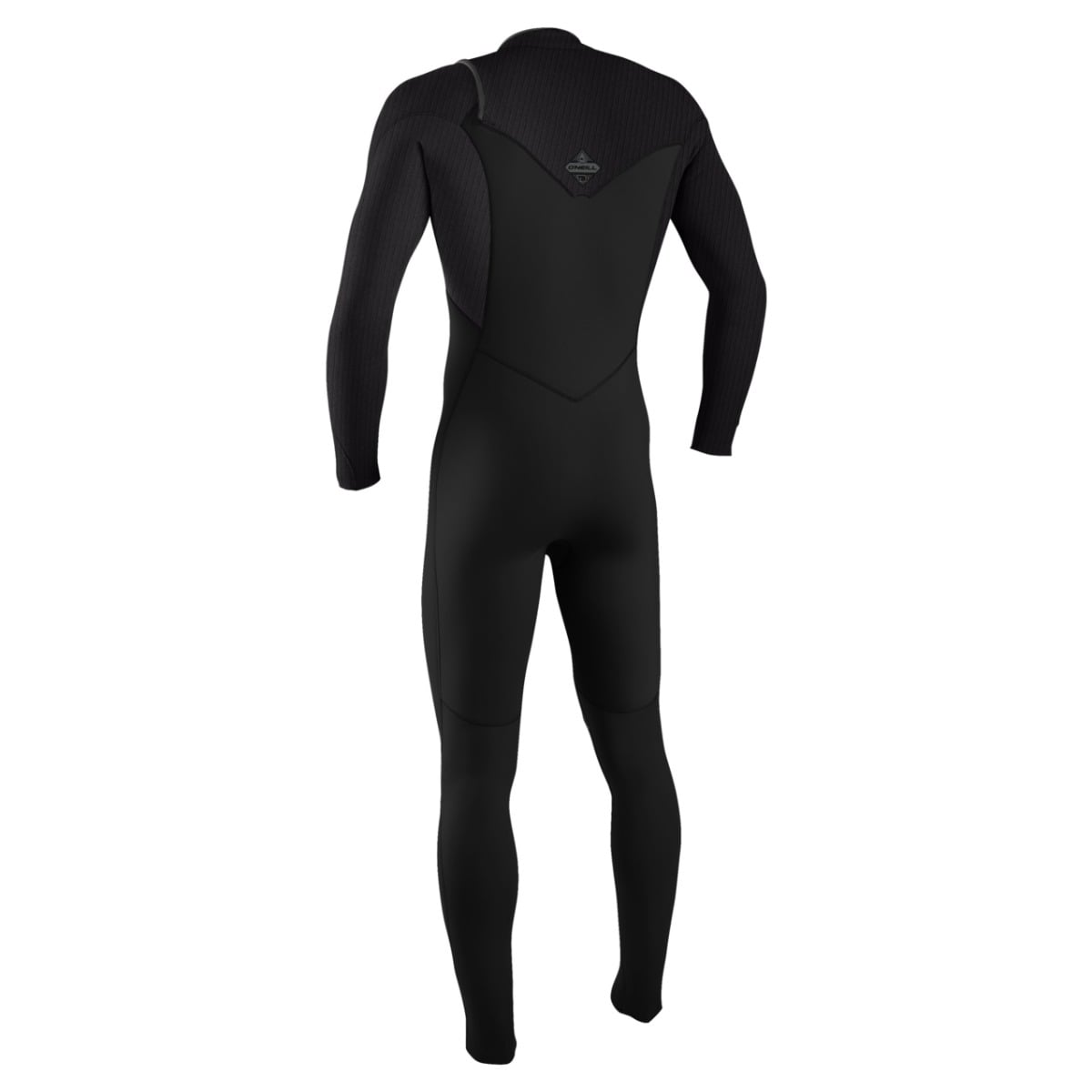 O'Neill Hyperfreak Wind 4/3+mm Chest Zip Wetsuit 2026 - Black / Tempered Steel