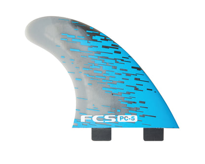 FCS PC-5 Quad Fins - Medium - Blue Smoke