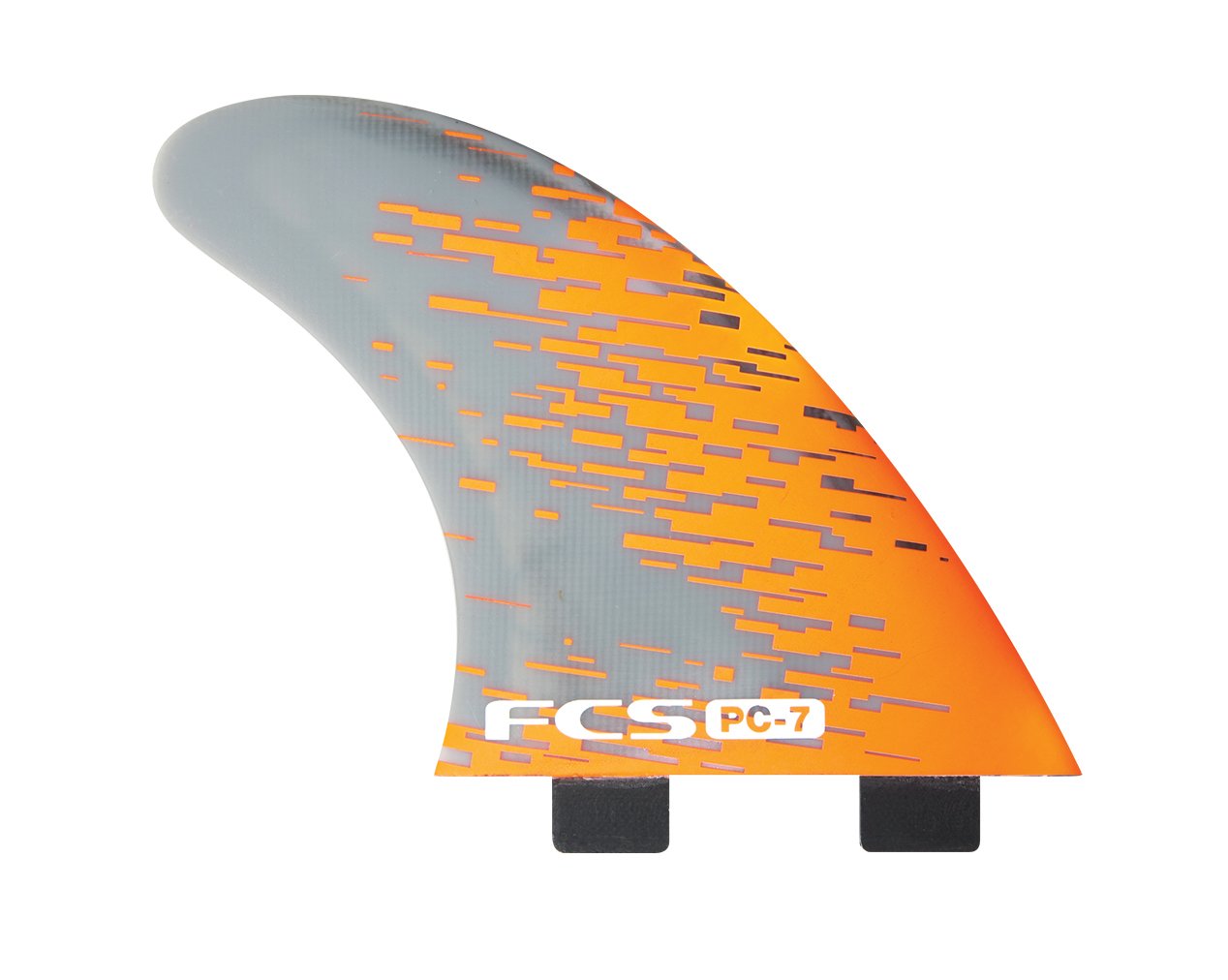 FCS PC-7 Quad Fins - Large - Orange Smoke