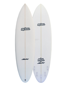 Rebel Bean Surfboard - White