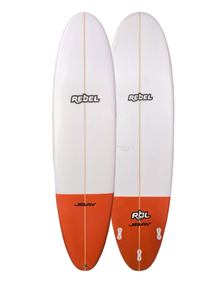 Rebel Mini Mal Surfboard - Red Tail Dip
