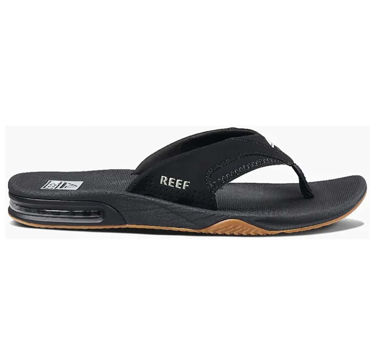 Reef Fanning Mens Flip Flop - Black/Silver
