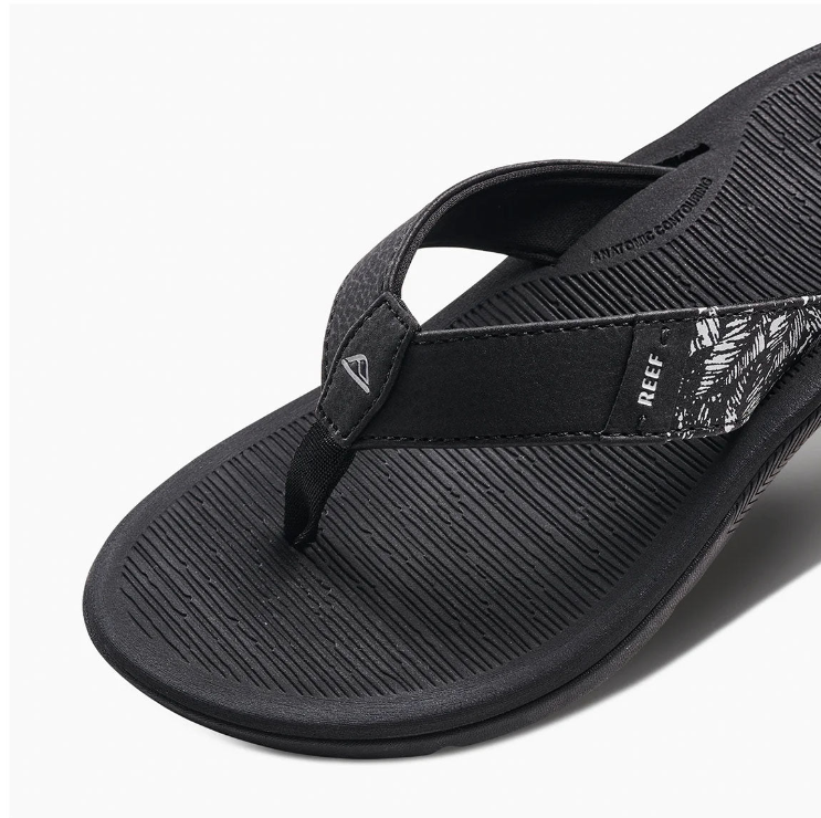Reef Santa Ana Womens Flip Flops - Black/White
