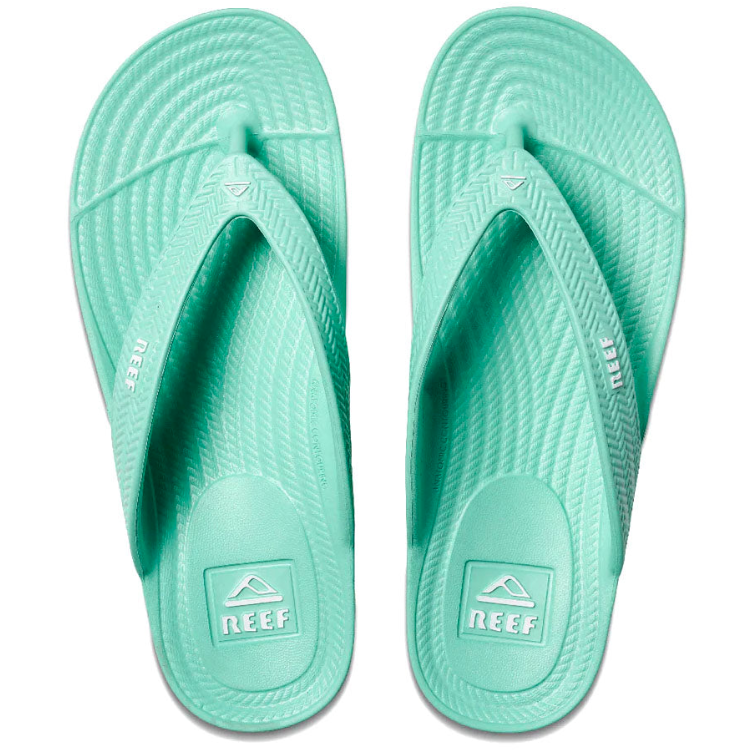 Reef Water Court Womens Flip Flops - Neon Teal