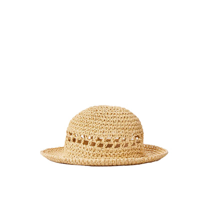Rip Curl Essentials Crochet Women's Bucket Hat - Natural