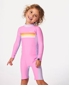 Rip Curl Rainbow Tide  Girls Springsuit - Bright Pink