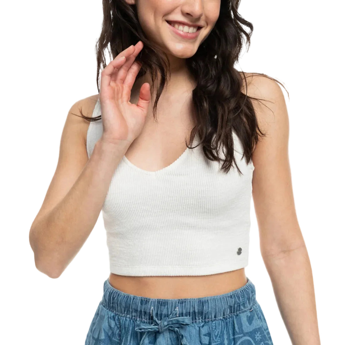 Roxy Please Come Back Tank Top - Snow White