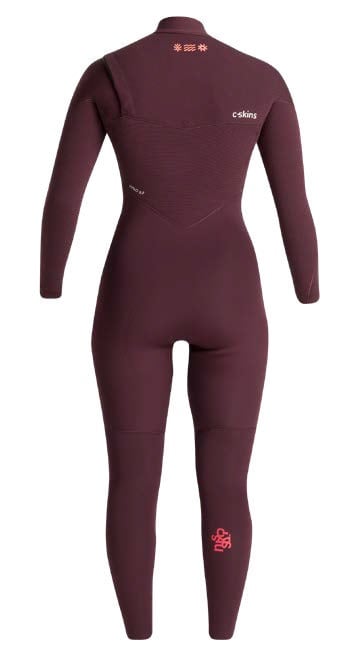 C-Skins NuWave ReWired 4/3mm Womens GBS Chest Zip Wetsuit 2025 - Rust