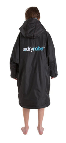 Dryrobe Kids Advanced Long Sleeve  2021 - Black/Blue - Back