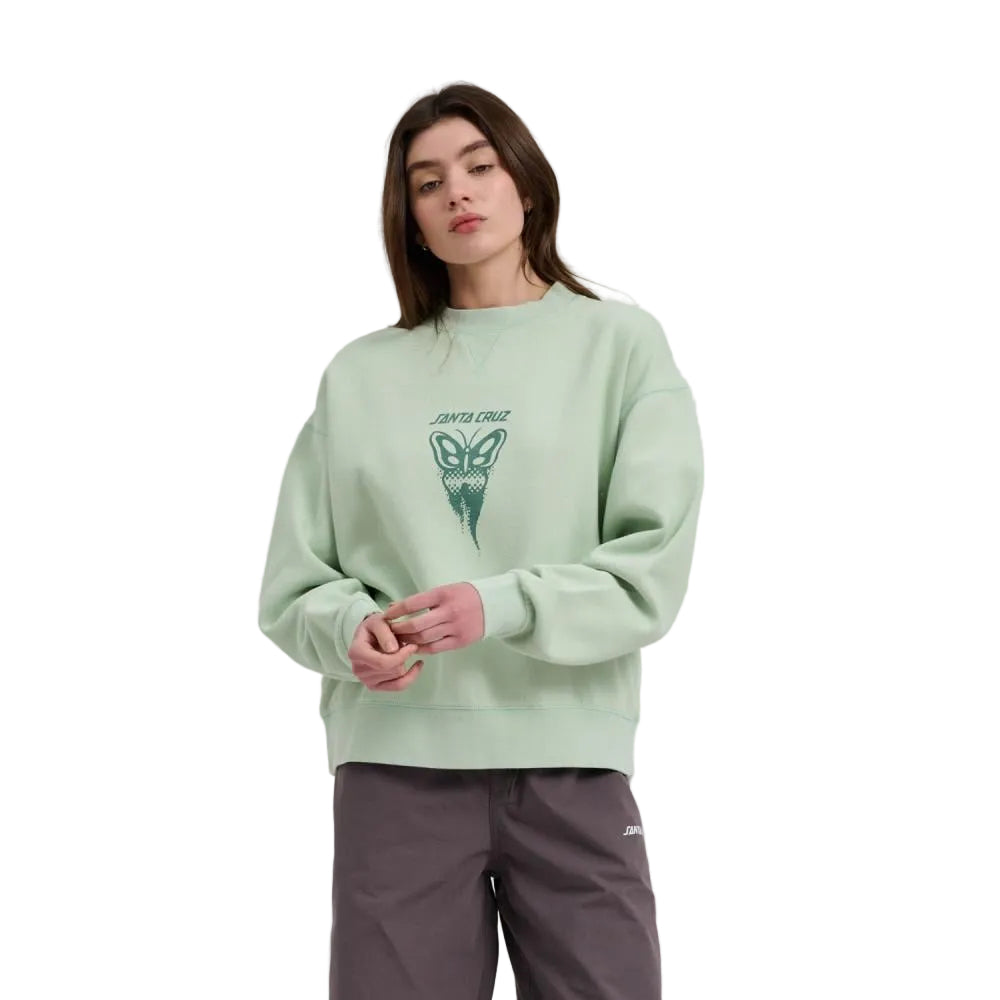 Santa Cruz Asp Butterfly Crew Jumper - Pale Sage Wash