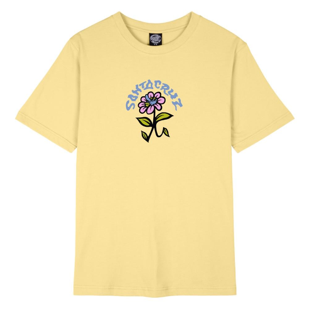 Santa Cruz Women's Delfino Flower Front T-Shirt - Butter