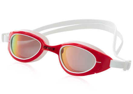 ZONE3 Attack Swim Goggles Polarised – Red / White