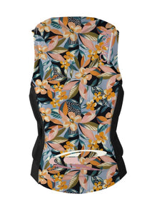 O'Neill Girls Slasher Comp Impact Vest - Demi Floral / Black