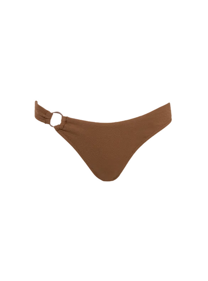 Rhythm Avoca Ring Hi Cut Womens Bikini Bottoms - Chocolate
