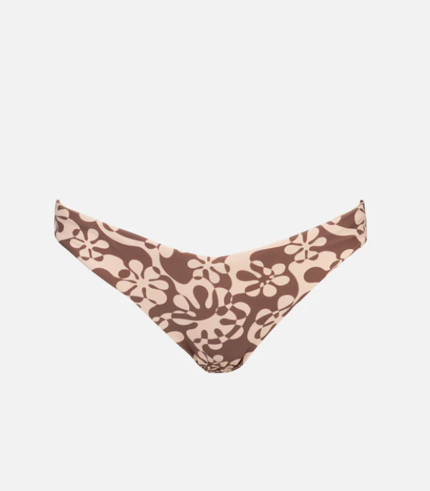 Rhythm Drifter Floral Womens High Cut Pants - Chocolate