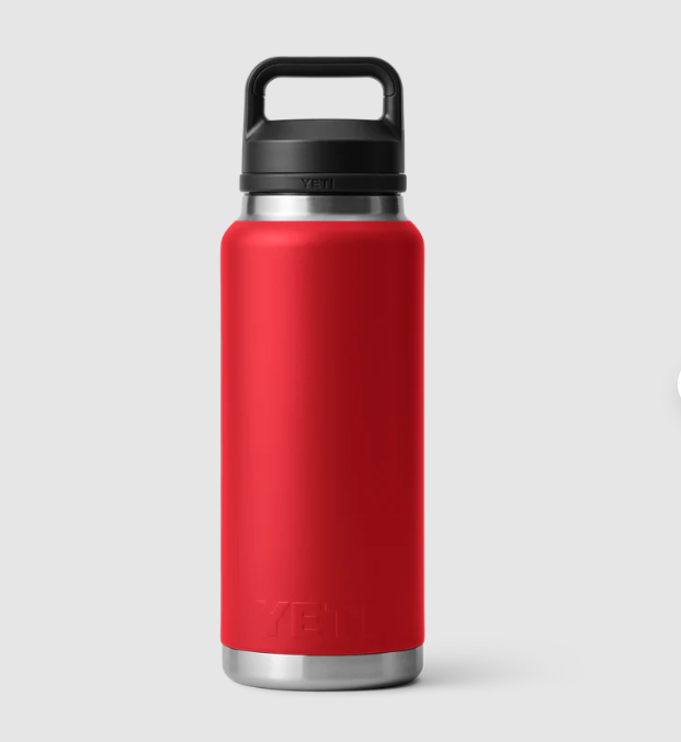 Yeti Rambler 36oz Bottle With Chug Cap - Rescue Red