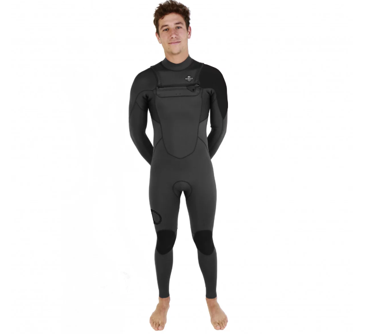 Sooruz Fly+ 5/4mm Mens Chest Zip Winter Wetsuit - Grey