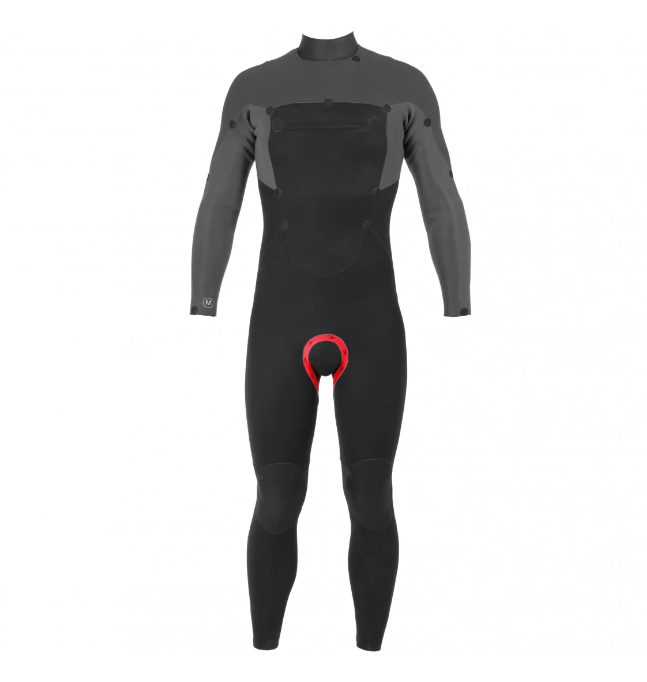 Sooruz Fly+ 5/4mm Mens Chest Zip Winter Wetsuit - Grey