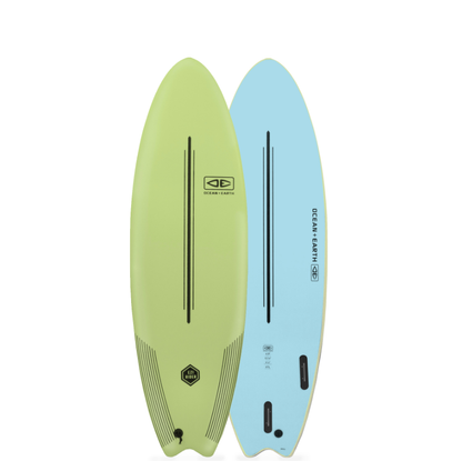 Ocean and Earth Ezi Rider 6ft Softboard - Acid Green