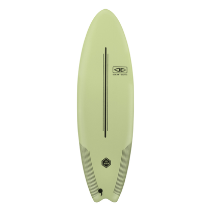 Ocean and Earth Ezi Rider 6ft Softboard - Acid Green