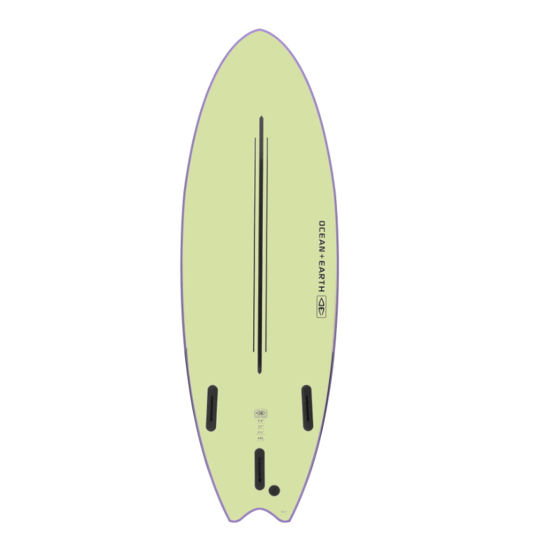 Ocean and Earth Ezi Rider 6ft6 Softboard - Purple