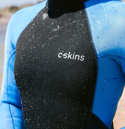 C-Skins Surflite 4/3mm Women's Back Zip Wetsuit 2024 - Black/ Azure Black