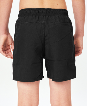 Rip Curl Offset Boys Volley Shorts - Black